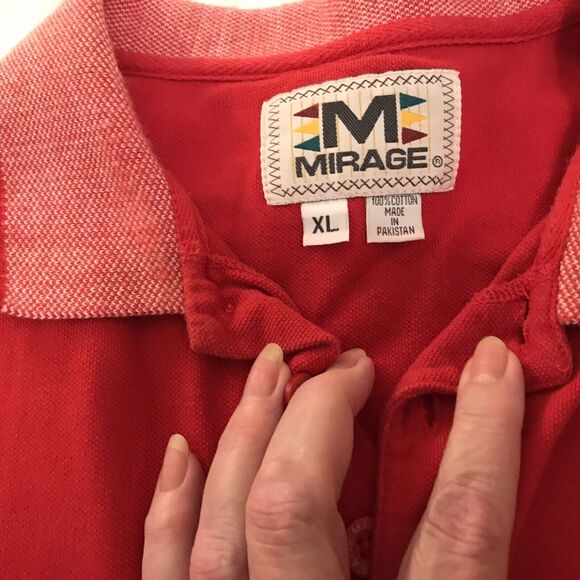 Detroit Red Wings 1997-1998 Back To Back Stanley Cup Champs Mirage Red Polo XL - Picture 6 of 10